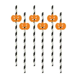slomki-halloween-dynie-pomaranczowe-bialo-czarne-195-cm-6-szt