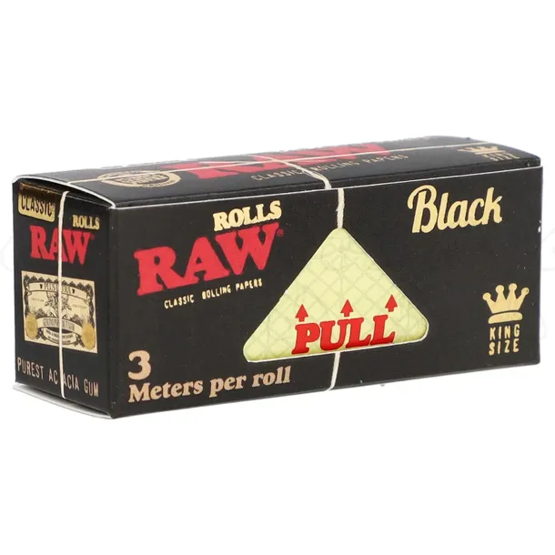 Bibułki w rolce RAW Black Rolls King Size 3 m brązowe