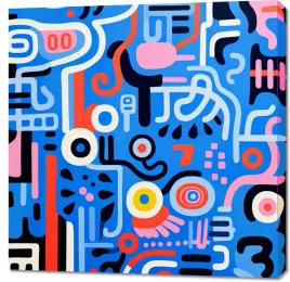 obraz-90x90cm-rytmiczne-echo