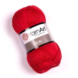 wloczka-yarnart-ideal-237-czerwony-100percent-bawelna-50gr-170m