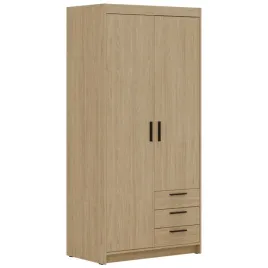 szafa-alena-2d-3s-dab-olejowany-90-cm-szuflady-polki-i-drazek
