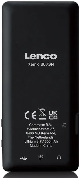 mp4-lenco-xemio-860gn-czarny-8-gb-kod-producenta-xemio-860gn