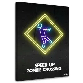 obraz-na-plotnie-zombie-neon-rubiant-40x60