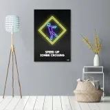 obraz-na-plotnie-zombie-neon-rubiant-40x60-stan-nowy