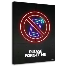obraz-na-plotnie-zakaz-telefonu-neon-rubiant-40x60