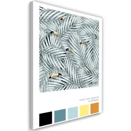 obraz-na-plotnie-tukany-w-lisciach-rubiant-40x60