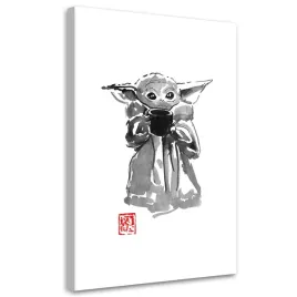 obraz-na-plotnie-mlody-yoda-pechane-80x120