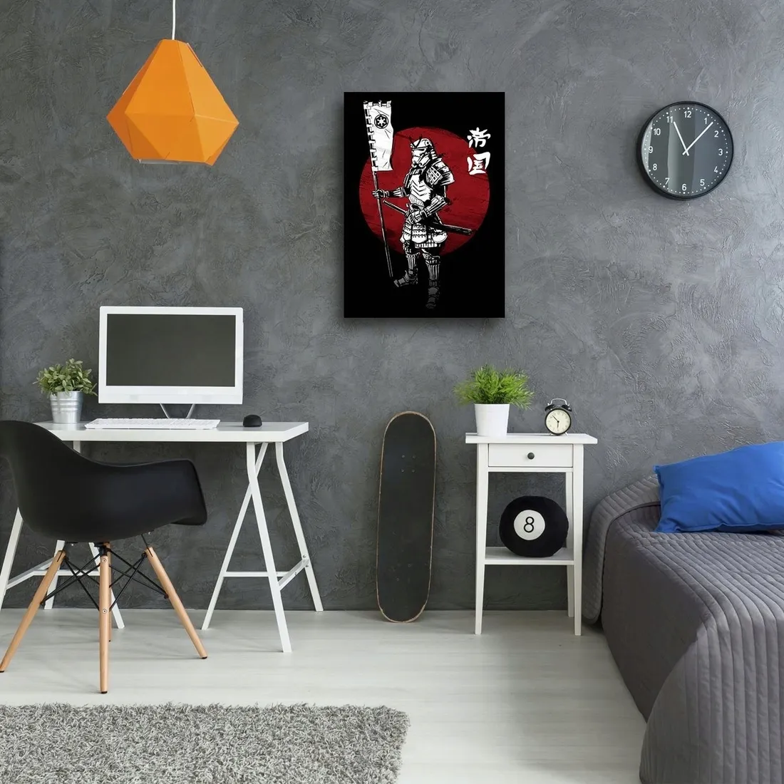 obraz-plotno-samuraj-na-tle-slonca-ddjvigo-40x60