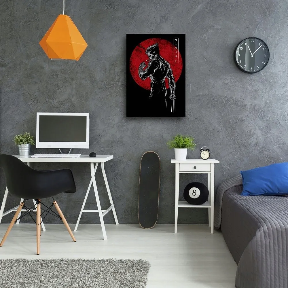 obraz-na-plotnie-wolverine-na-tle-slonca-60x90