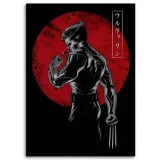 obraz-na-plotnie-wolverine-na-tle-slonca-60x90-sposob-wykonania-druk-cyfrowy