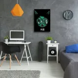 obraz-na-plotnie-zielona-maska-ddjvigo-40x60-stan-nowy