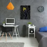 obraz-na-plotnie-zolty-wojownik-ddjvigo-60x90-stan-nowy