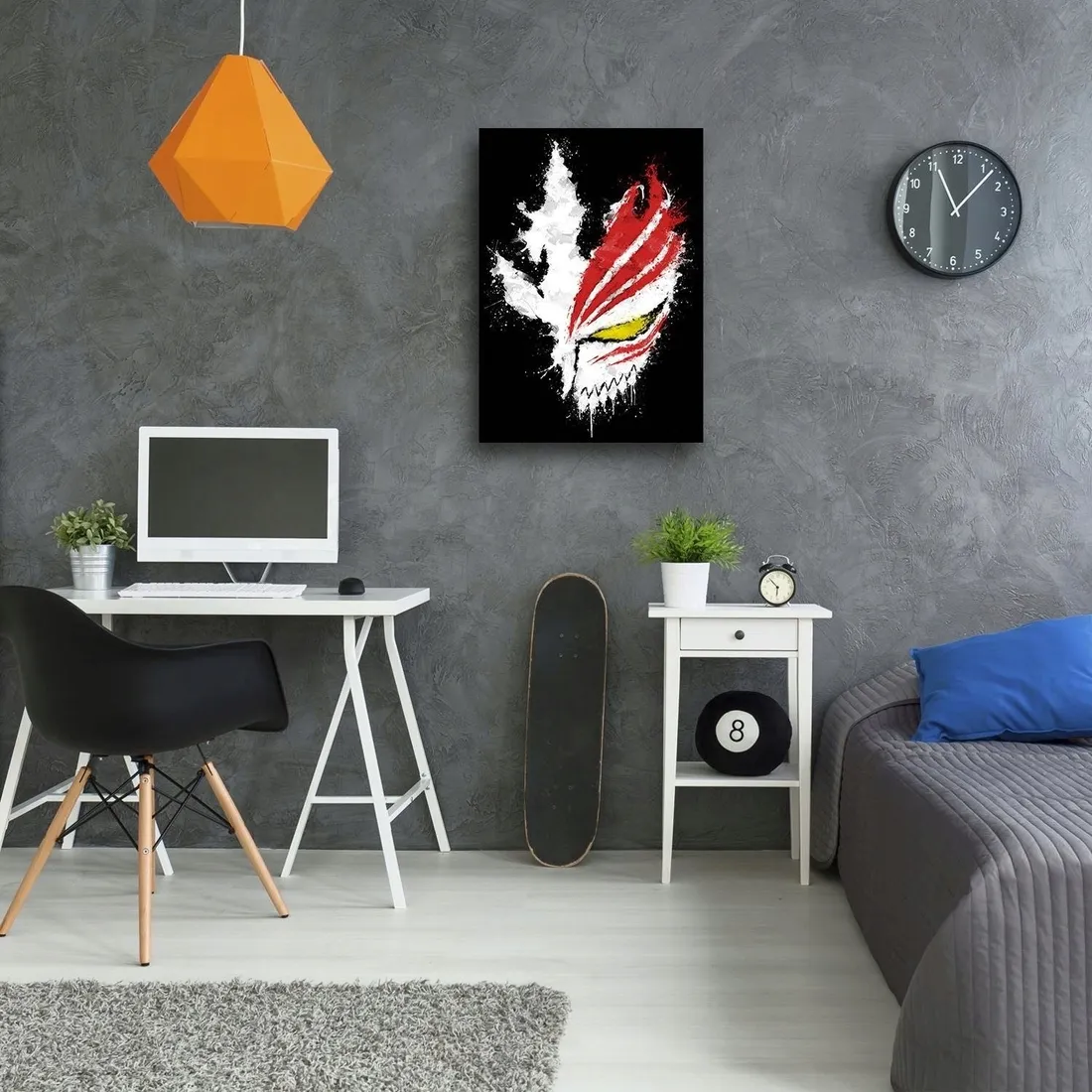 obraz-plotno-maska-i-czerwony-znak-ddjvigo-60x90