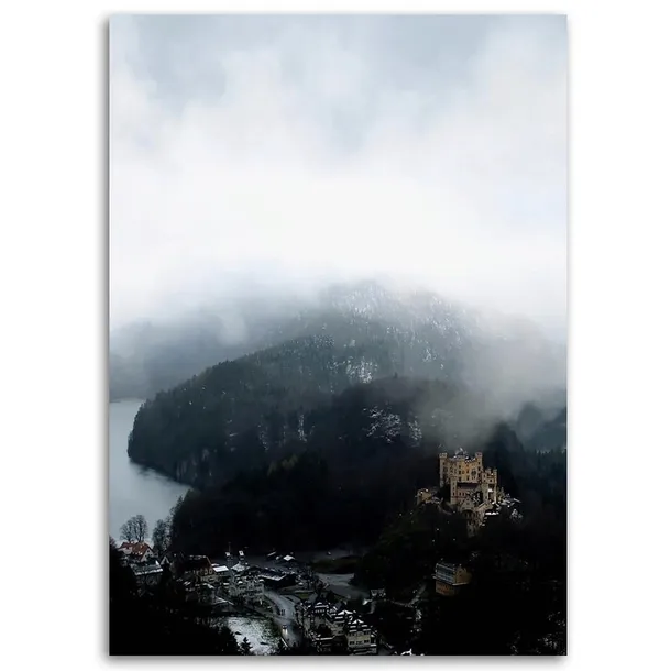 obraz-na-plotnie-wioska-w-gorach-40x60-sposob-wykonania-druk-cyfrowy
