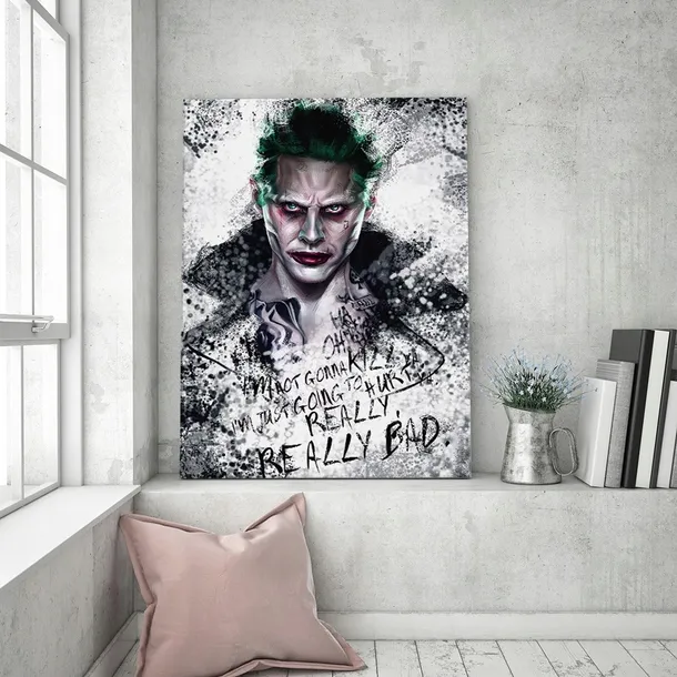 obraz-na-plotnie-portret-joker-70x100-stan-nowy