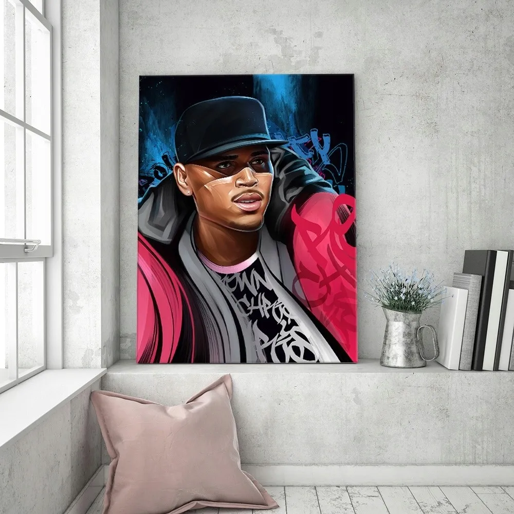 obraz-na-plotnie-portret-chris-brown-40x60