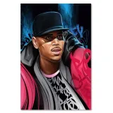 obraz-na-plotnie-portret-chris-brown-60x90-sposob-wykonania-druk-cyfrowy