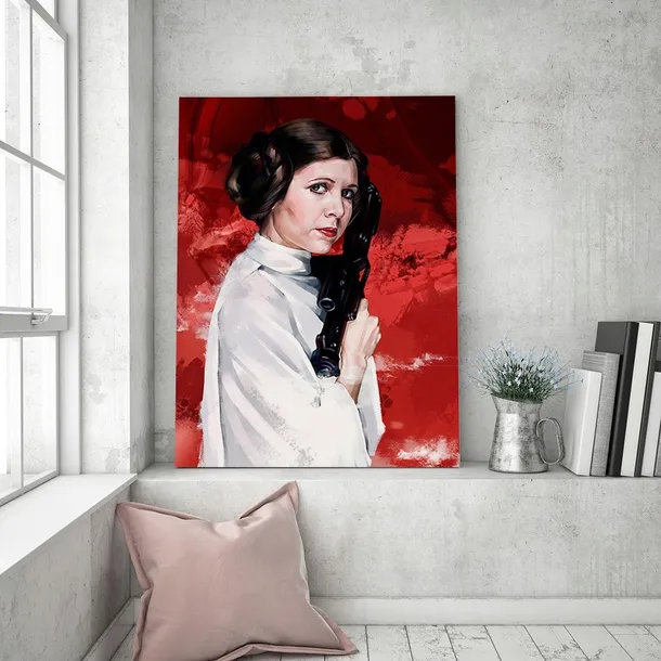 obraz-na-plotnie-portret-leia-40x60-stan-nowy