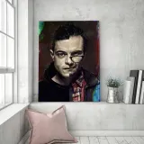 obraz-na-plotnie-portret-mr-robot-80x120-stan-nowy