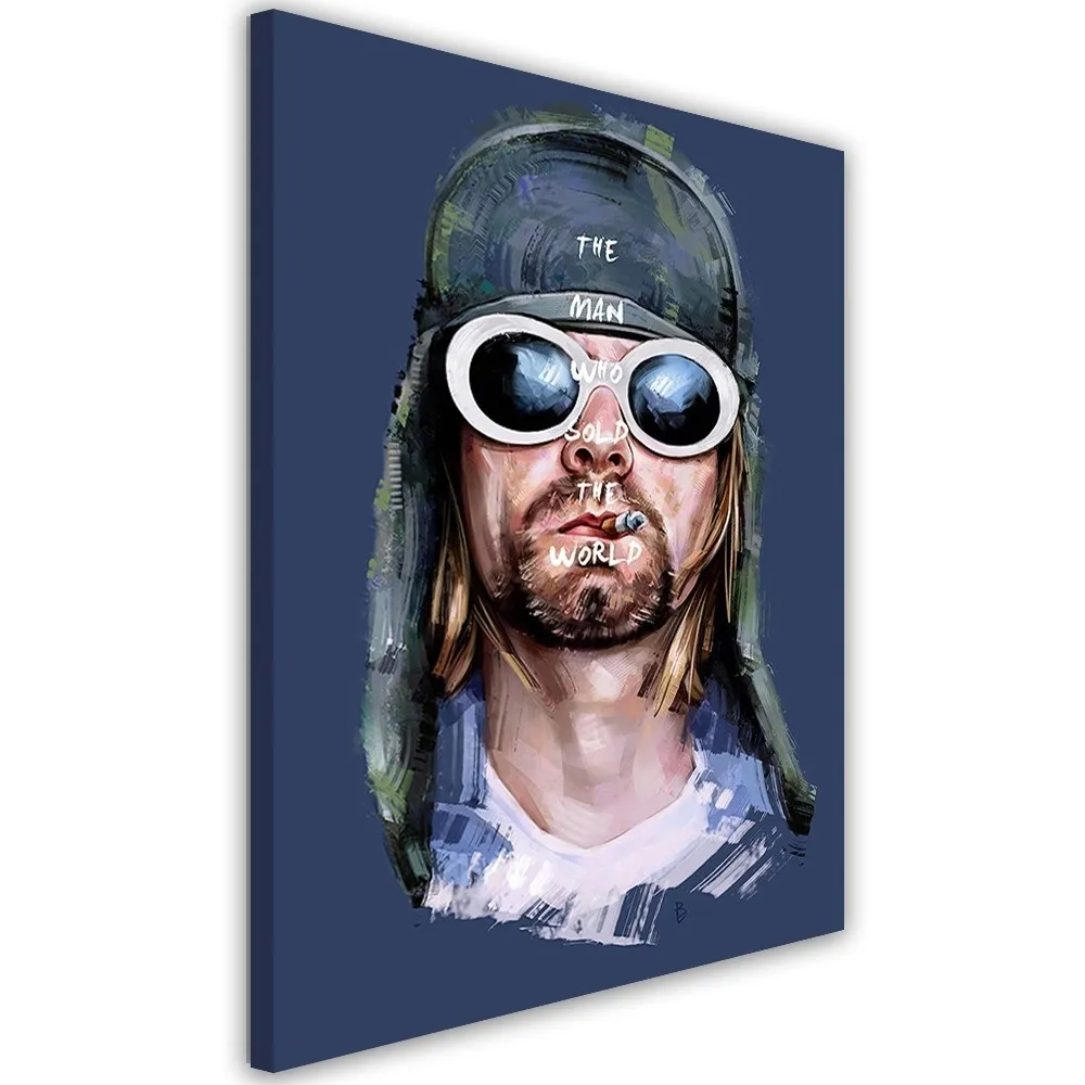 obraz-na-plotnie-portret-kurt-cobain-40x60