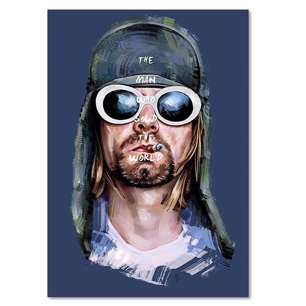 obraz-na-plotnie-portret-kurt-cobain-40x60