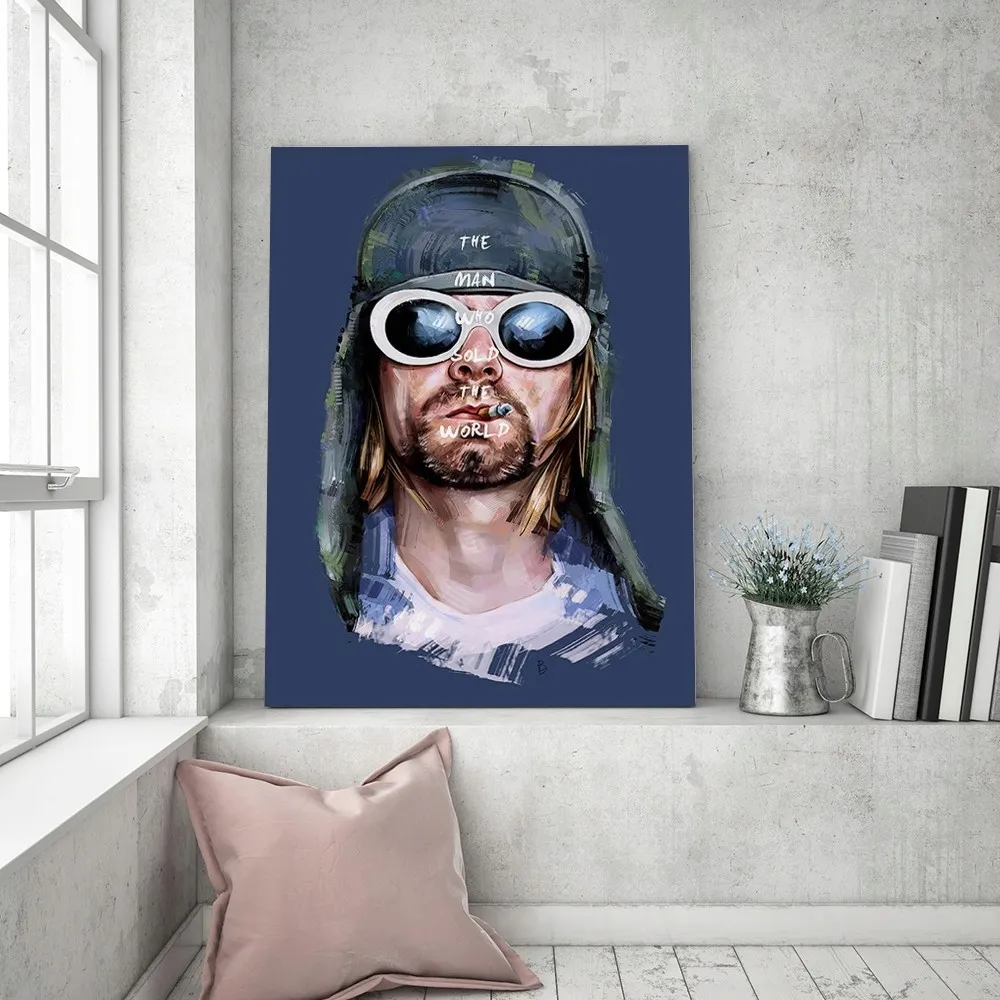 obraz-na-plotnie-portret-kurt-cobain-70x100
