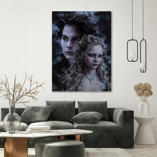 obraz-na-plotnie-jezdziec-bez-glowy-40x60-stan-nowy