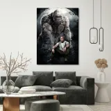 obraz-na-plotnie-dzika-furia-60x90-stan-nowy