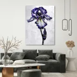 obraz-na-plotnie-fioletowy-irys-40x60-stan-nowy