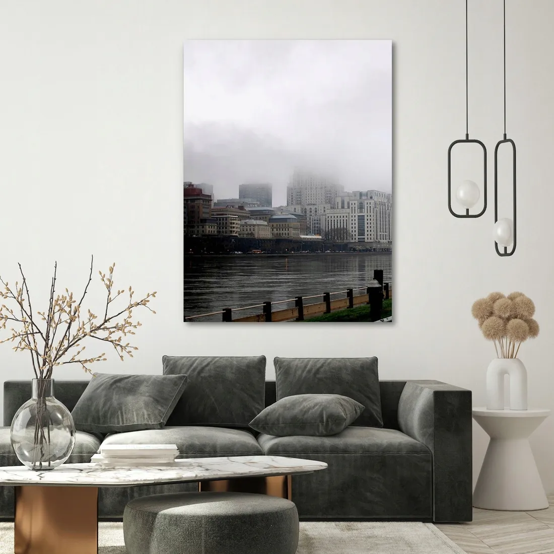 obraz-na-plotnie-miasto-we-mgle-40x60
