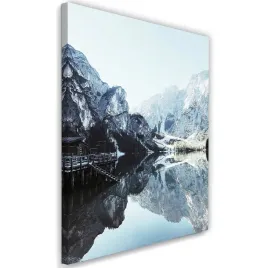 obraz-na-plotnie-domek-nad-jeziorem-40x60
