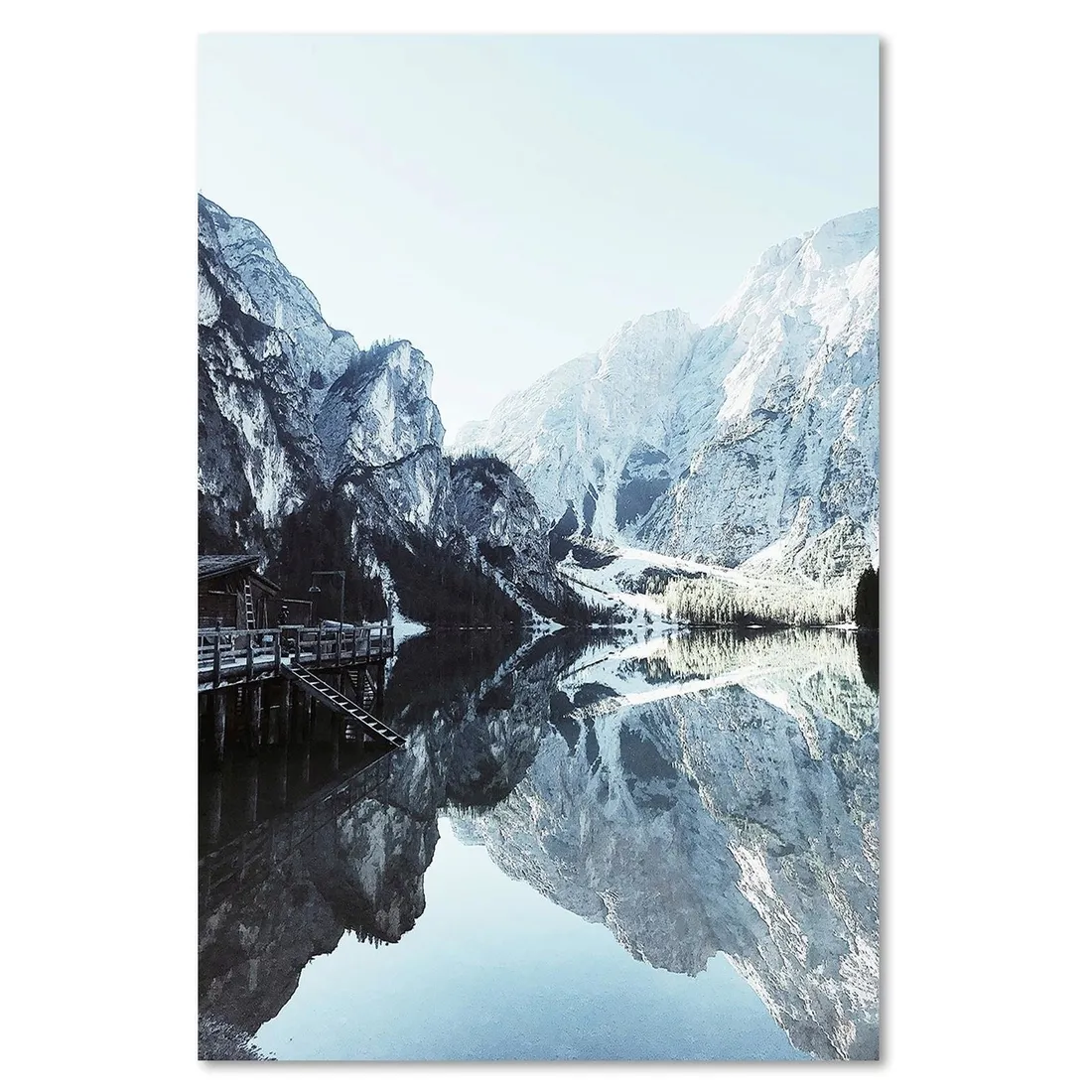 obraz-na-plotnie-domek-nad-jeziorem-40x60