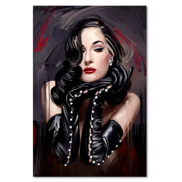obraz-na-plotnie-dita-von-teese-portret-40x60-sposob-wykonania-druk-cyfrowy