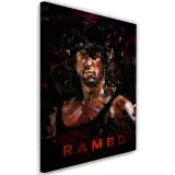 obraz-na-plotnie-kolorowa-postac-rambo-40x60
