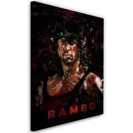 obraz-na-plotnie-kolorowa-postac-rambo-80x120