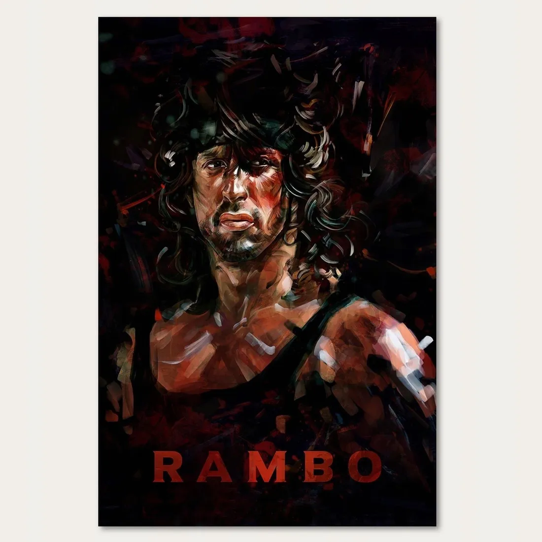 obraz-na-plotnie-kolorowa-postac-rambo-80x120