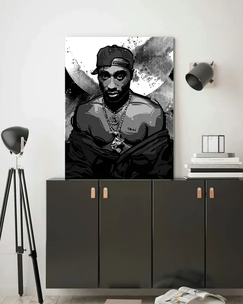 obraz-na-plotnie-tupac-shakur-70x100-stan-nowy