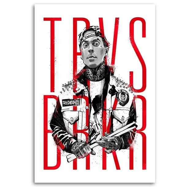 obraz-na-plotnie-travis-barker-80x120-sposob-wykonania-druk-cyfrowy