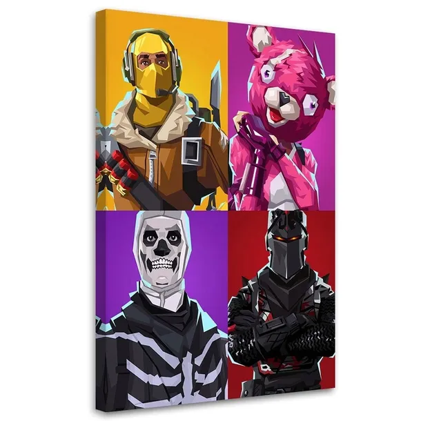 obraz-na-plotnie-the-squad-fortnite-70x100