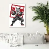 obraz-na-plotnie-bakugo-sumi-e-40x60-stan-nowy