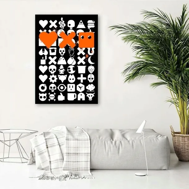 obraz-plotno-milosc-smierc-i-roboty-czarne-70x100-stan-nowy