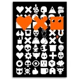 obraz-plotno-milosc-smierc-i-roboty-czarne-70x100-sposob-wykonania-druk-cyfrowy