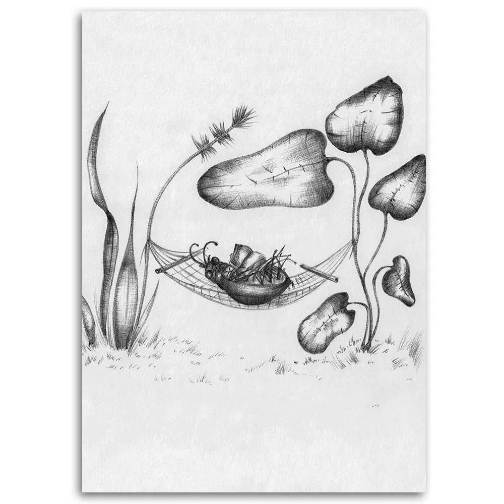 obraz-na-plotnie-owad-na-hamaku-40x60
