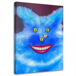 obraz-na-plotnie-abstrakcyjny-kot-40x60