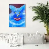 obraz-na-plotnie-abstrakcyjny-kot-40x60-stan-nowy
