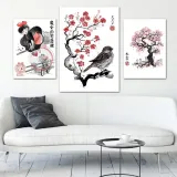 obraz-na-plotnie-maly-wrobel-sumi-e-40x60-kod-producenta-can-1-tyk-art008-00125-40x60