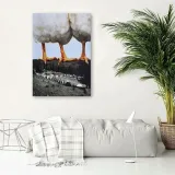 obraz-plotno-kury-stojace-na-gorach-40x60-stan-nowy