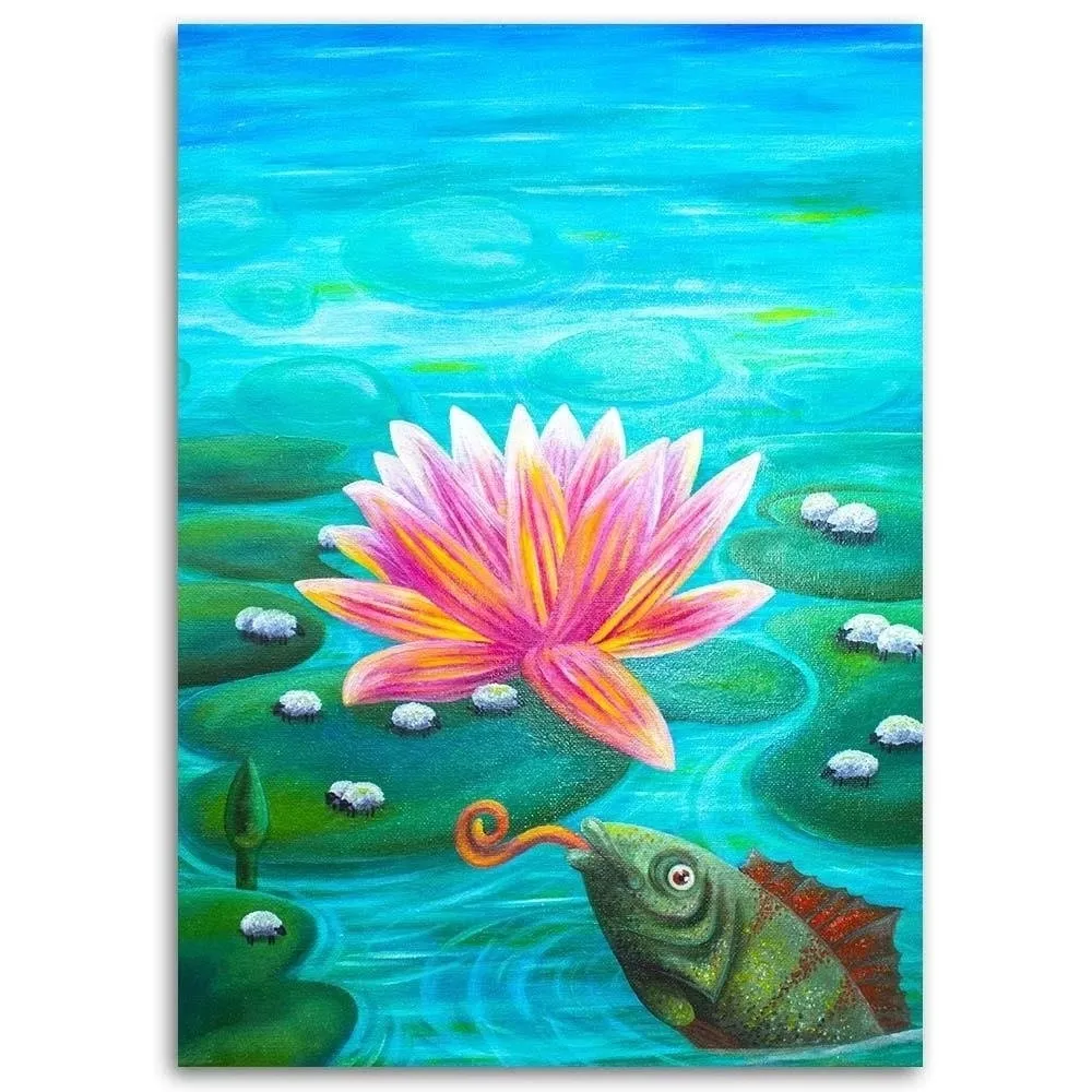 obraz-na-plotnie-staw-abstrakcja-40x60