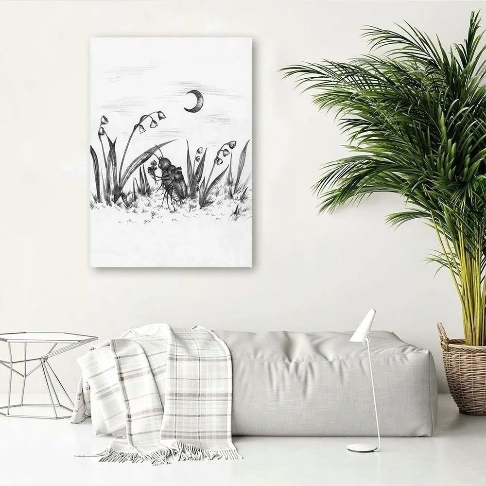 obraz-na-plotnie-owady-abstrakcja-40x60