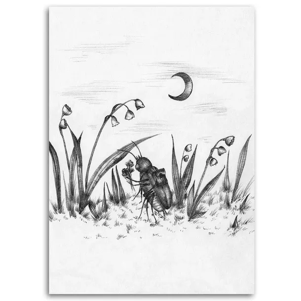 obraz-na-plotnie-owady-abstrakcja-40x60-sposob-wykonania-druk-cyfrowy